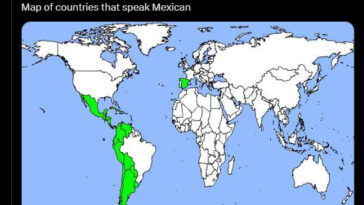 Countries where "Mexican" is spoken.