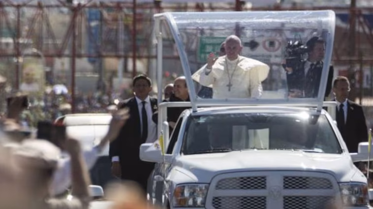 Pope Francis in Ciudad Juárez, Mexico.