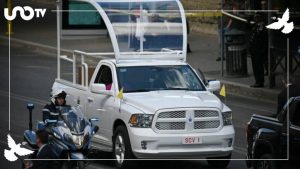Mexican Popemobile as hearse in Rome. 