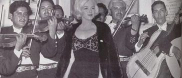 Marilyn Monroe & Mariachi Band in Mexico City.