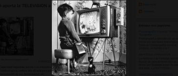 A child watching black and white cartoons.