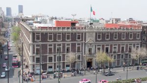 Monte de Piedad. Casa Matriz (headquarters). Photo of the centuries-old building in Mexico City.