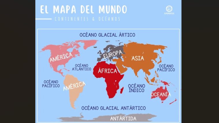 El Mapa. A map of the world.