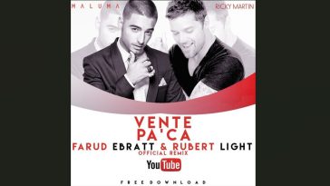 Vente pa'ca. Ricky Martin song advertisement.