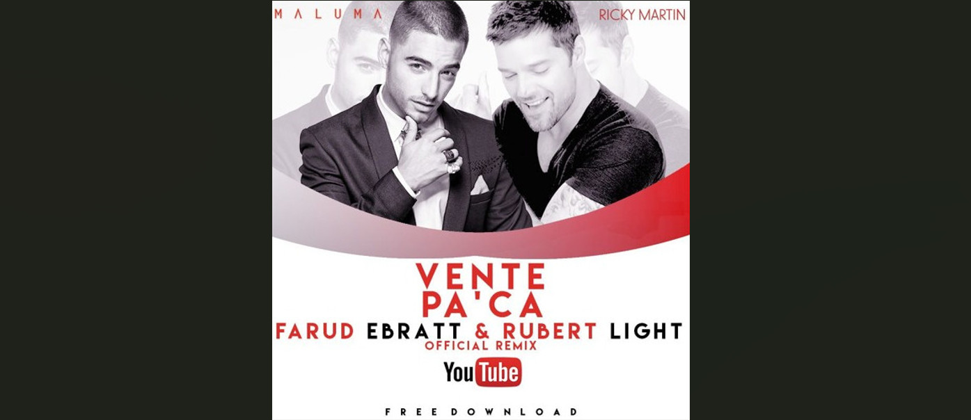 Vente pa'ca. Ricky Martin song advertisement.