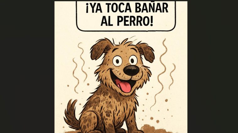 ya toca bañar al perro