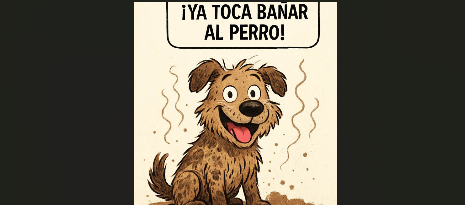 ya toca bañar al perro